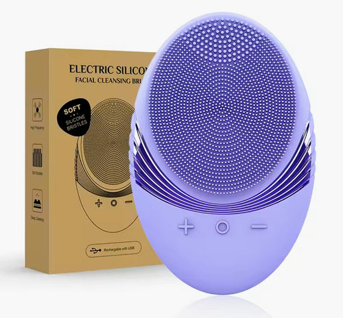 Brosse Nettoyante Visage Électrique – Éclat Lunaire ✨